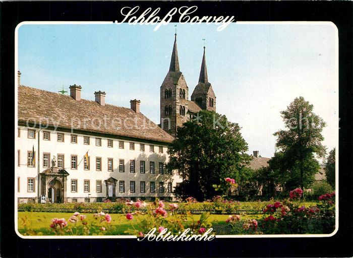 Corvey Schloss ehemalige gefuerstete Reichsabtei