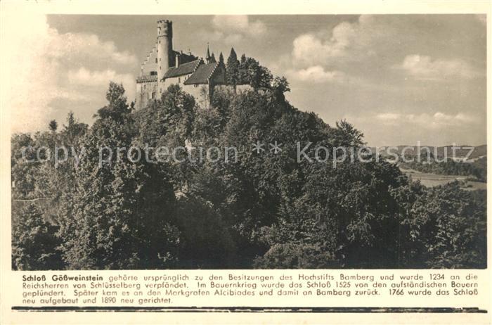 Goessweinstein Schloss Franckh Chronik Karte