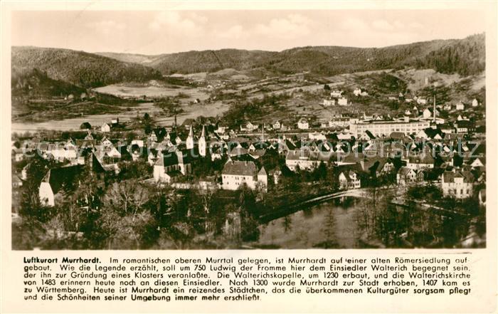 Murrhardt Panorama Luftkurort Franckh Chronik Karte