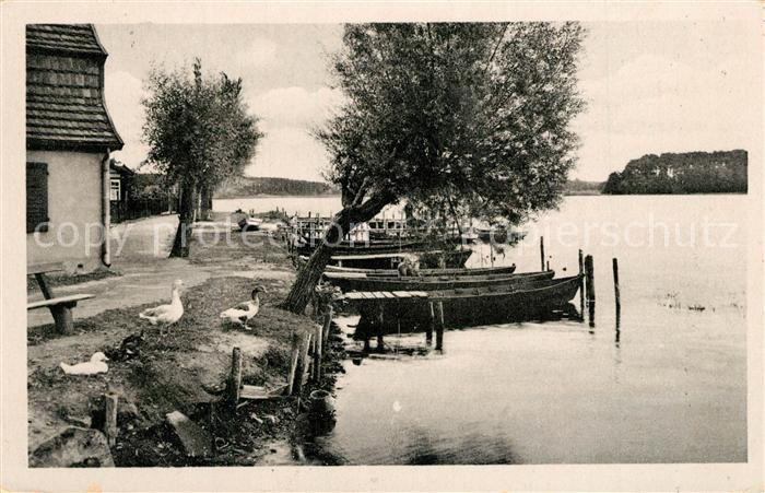 Lychen Strandpromenade am Oberpfuhl