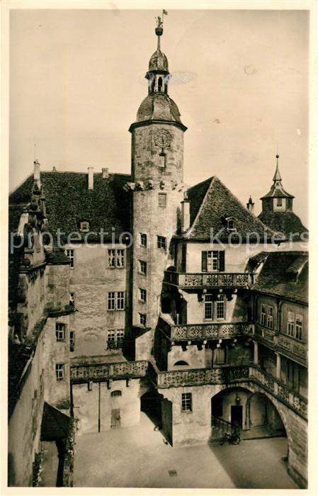 Langenburg Wuerttemberg Schloss Schlosshof Ostseite
