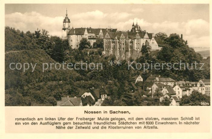 Nossen Altstadt mit Schloss
