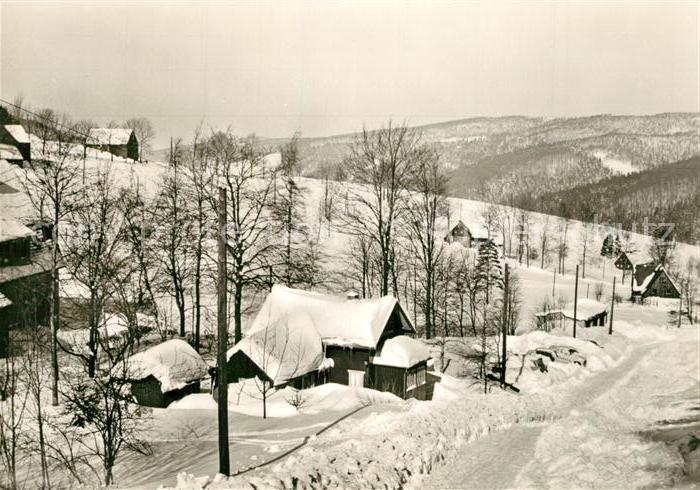 Holzhau Brand-Erbisdorf Winterpanorama Erholungsort