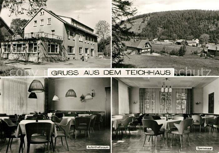 Holzhau Brand-Erbisdorf Betriebsferienheim Teichhaus Aufenthaltsraum Speisesaal