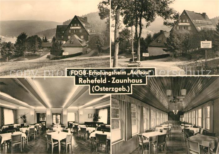 Rehefeld-Zaunhaus FDGB Erholungsheim Aufbau