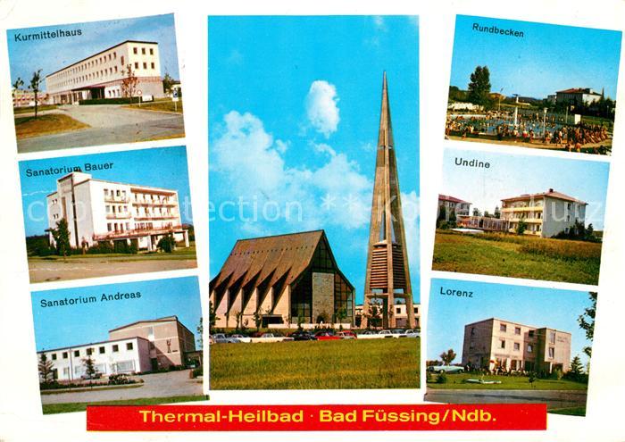 Bad Fuessing Thermalbad Heilbad Kurmittelhaus Sanatorium Kirche