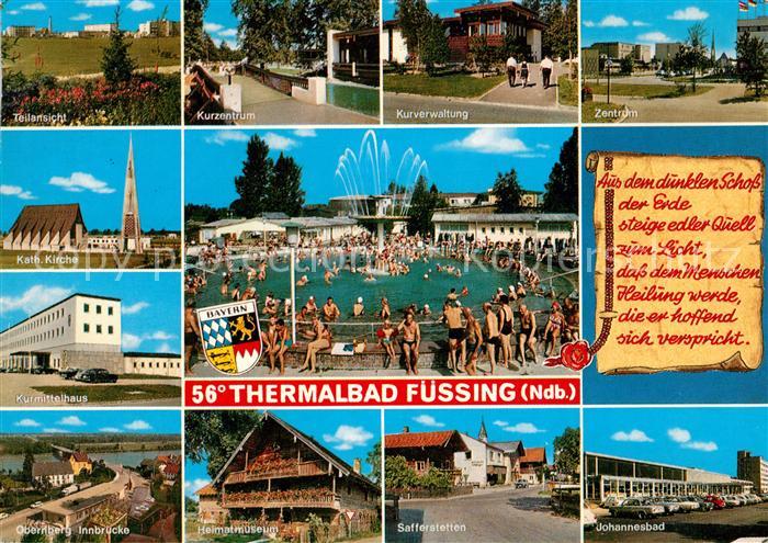 Bad Fuessing Thermalbad Kurzentrum Kurverwaltung Zentrum Kirche Kurmittelhaus Jo