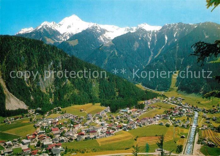 Mayrhofen Zillertal Panorama Blick zur Ahornspitze Zillertaler Alpen