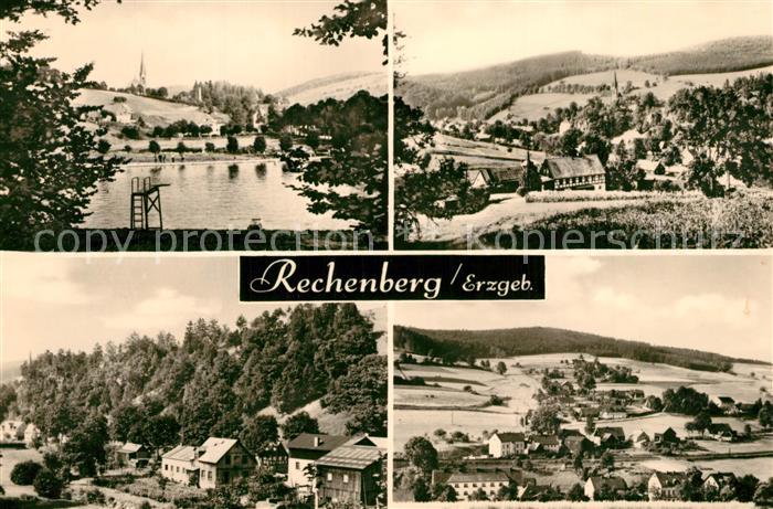 Rechenberg-Bienenmuehle Osterzgebirge Teilansichten Hoehenluftkurort Badestrand
