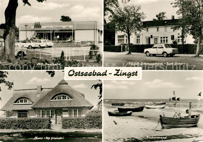 Zingst Ostseebad HO Kaufhalle FDGB Erholungsheim Zum Anker Haus Up friwach Fisch