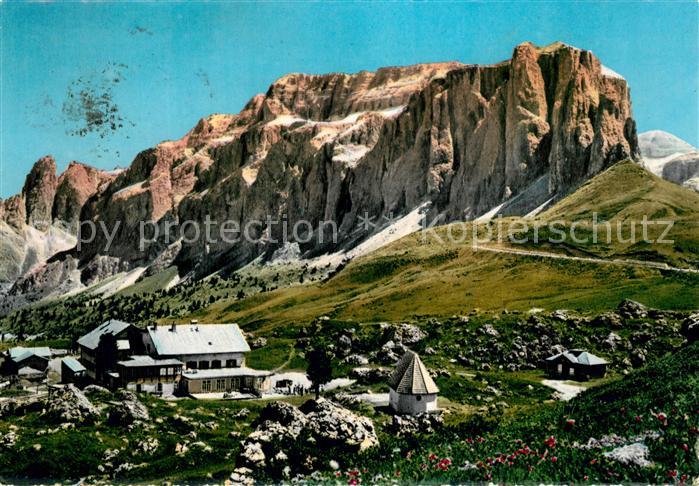 Rifugio Passo Sella Gruppo del Sella Sellerjoch Berghotel Alpenpass
