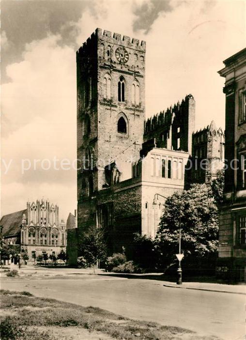 Frankfurt Oder Marienkirche mit Rathaus