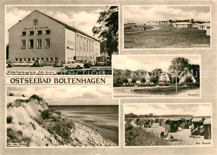 Boltenhagen Ostseebad FDGB Erholungsheim Fritz Reuter Urlauberdorf Bungalows Kur