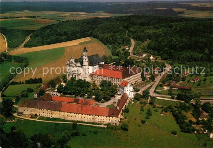 Neresheim Abtei Kirche Fliegeraufnahme
