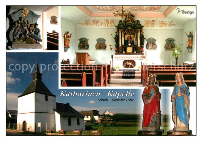 Nohfelden Katharinen Kapelle Innenansichten Heiligenfiguren