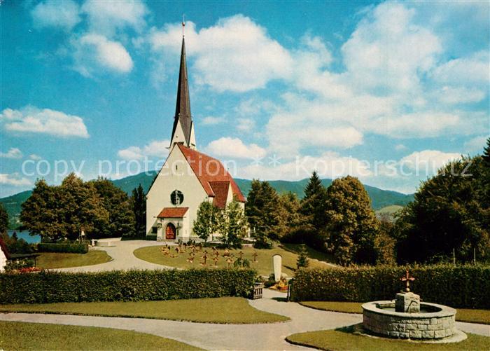 Bad Wiessee Kirche Maria Himmelfahrt Brunnen