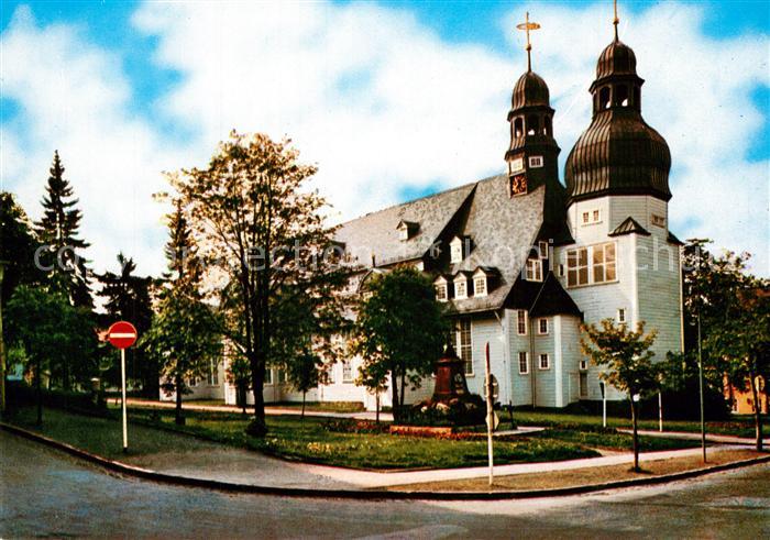 Clausthal-Zellerfeld Marktkirche zum Heiligen Geist Groesste Holzkirche