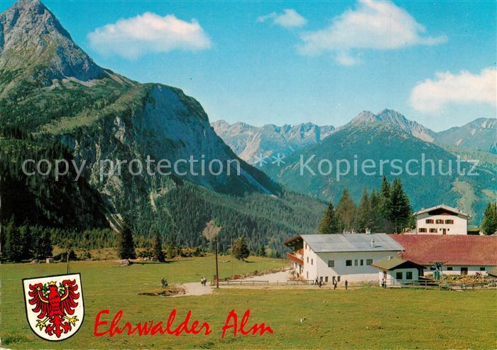 Ehrwald Tirol Ehrwalder Alm mit Sonnenspitze Lechtaler Alpen Grubigstein Gartner