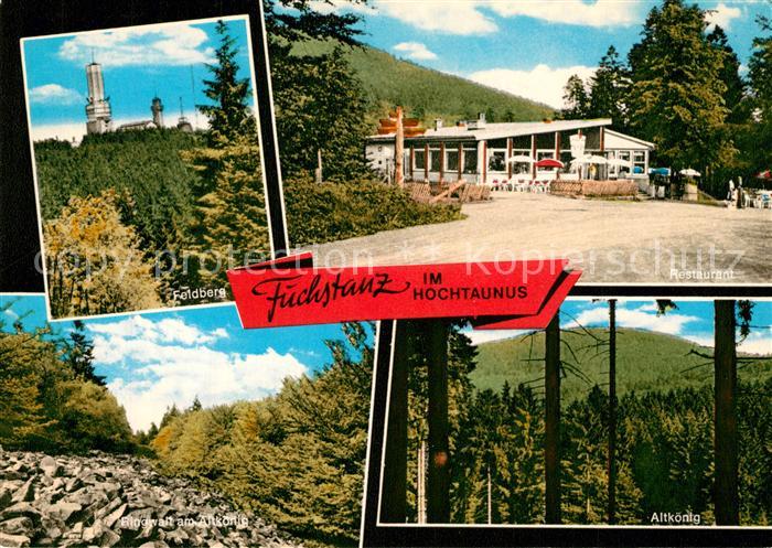 Koenigstein Taunus Restaurant Fuchstanz Grosser Feldberg Fernsehturm Ringwall am