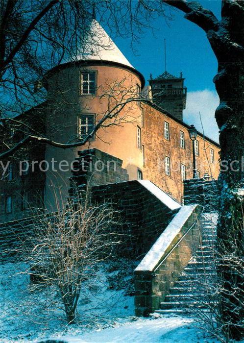 Waldenburg Sachsen Schloss im Winter