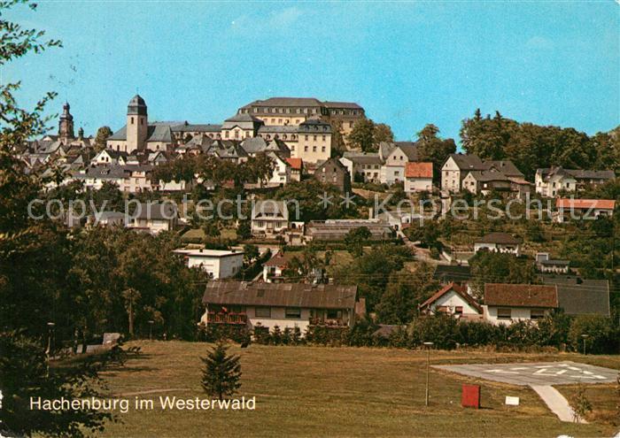 Hachenburg Westerwald Blick zum Schloss