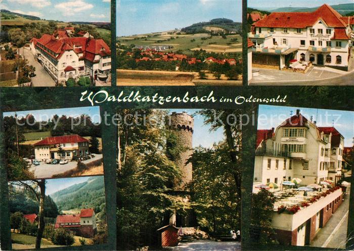 Waldkatzenbach Hotel Restaurant Turm Landschaftspanorama
