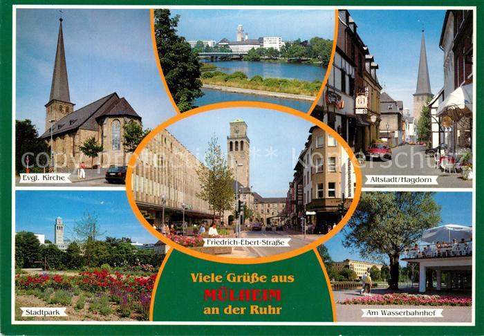 Muelheim Ruhr Kirche Stadtpark Altstadt Hagdorn Wasserbahn Restaurant Friedrich