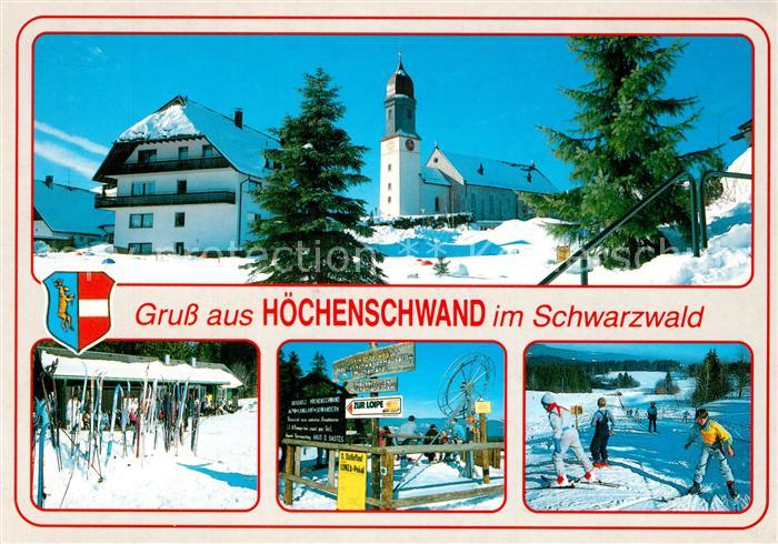 Hoechenschwand Teilansichten Wintersportplatz Schwarzwald Loipe Skipiste