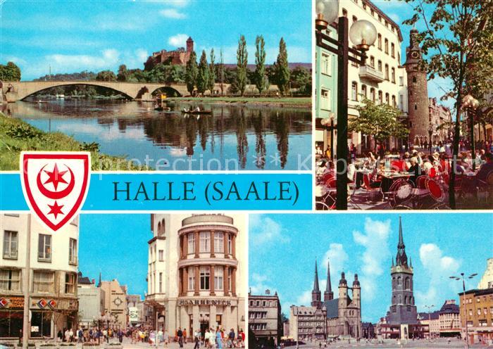 Halle Saale Burg Giebichenstein Klement Gottwald Strasse Hansering Markt Kirche