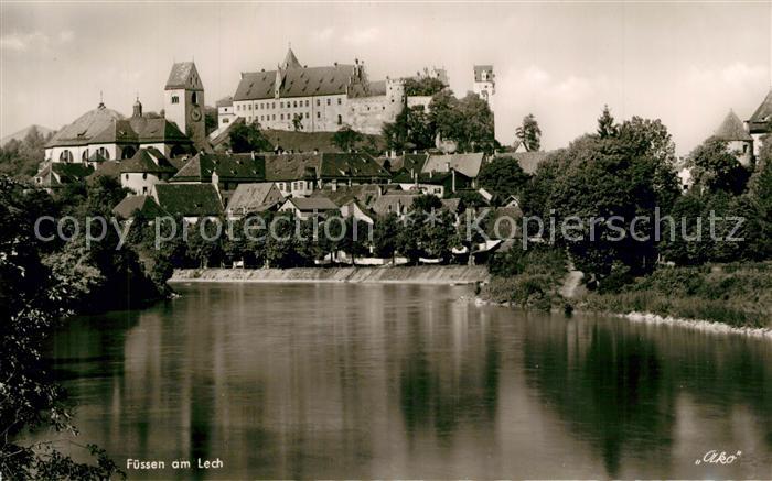 Fuessen Allgaeu Panorama Schloss