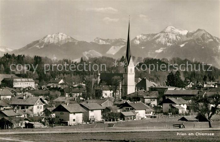 Prien Chiemsee Panorama Kirche