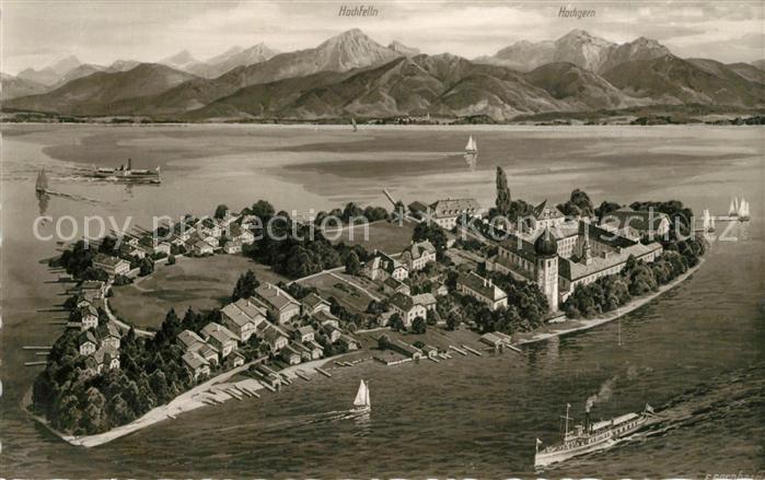 Fraueninsel Chiemsee Fliegeraufnahme