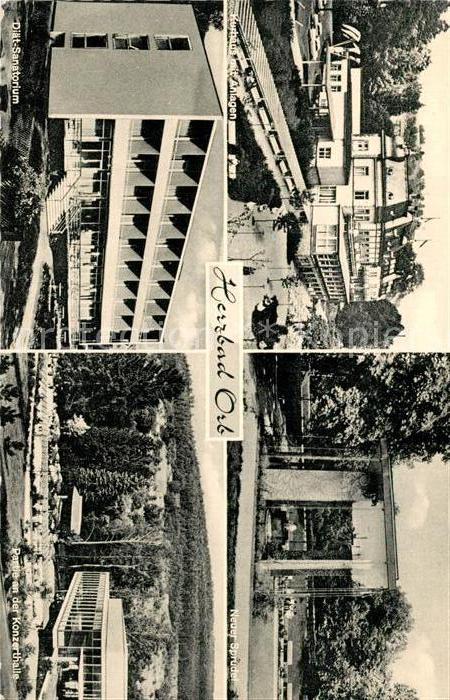 Orb Bad Kurhaus Anlagen Neuer Sprudel Diaet Sanatorium Konzerthalle