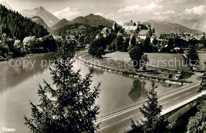 Fuessen Allgaeu Lechbruecke Stausee Breitenberg Edelsberg