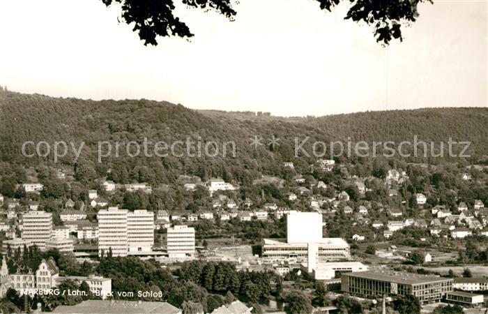 Marburg Lahn Blick vom Schloss