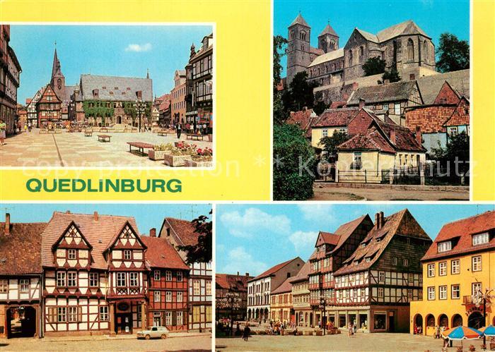 Quedlinburg Rathaus Dom Klopstockhaus Markt