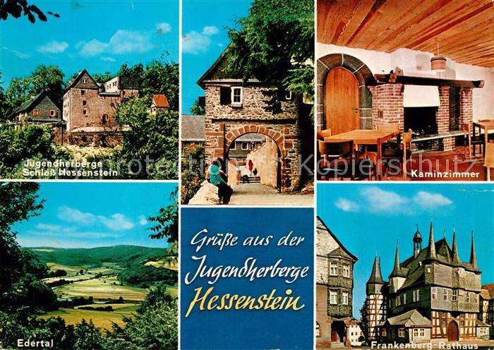 Voehl Jugendherberge Schloss Hessenstein Kaminzimmer Edertal