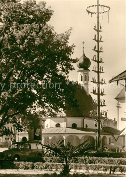 Prien Chiemsee Markt Allerseelenkapelle Maibaum