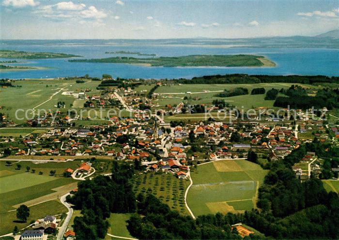 Prien Chiemsee Fliegeraufnahme
