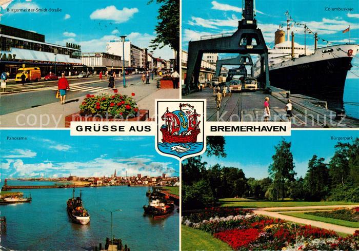 Bremerhaven Buergermeister Smidt Strasse Columbuskaje Buergerpark