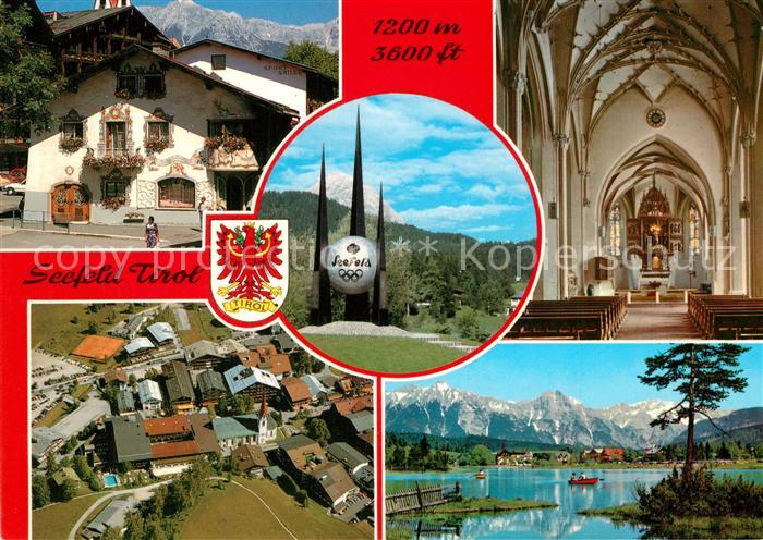 Seefeld Tirol Fliegeraufnahme Schmuckkastl Kirche