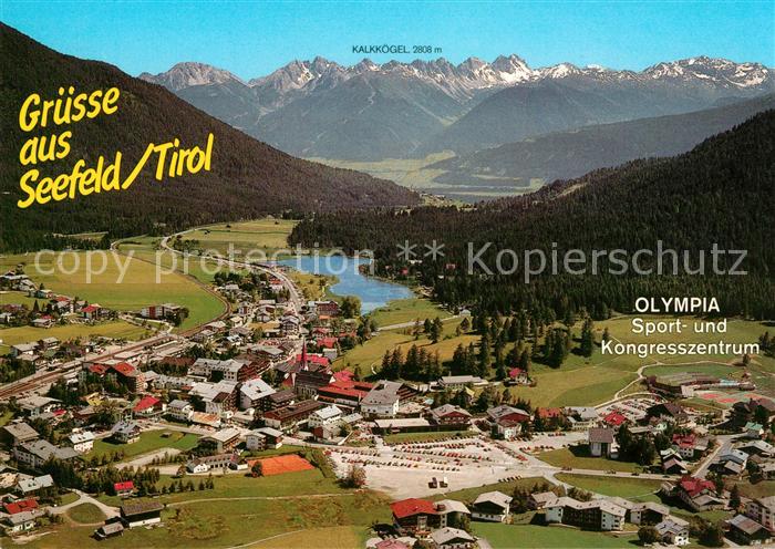 Seefeld Tirol Fliegeraufnahme Olympia Sport Kongresszentrum