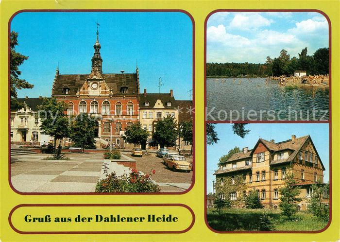 Dahlen Sachsen Rathaus Dammuehlenteich FDGB Erholungsheim Schmannewitz
