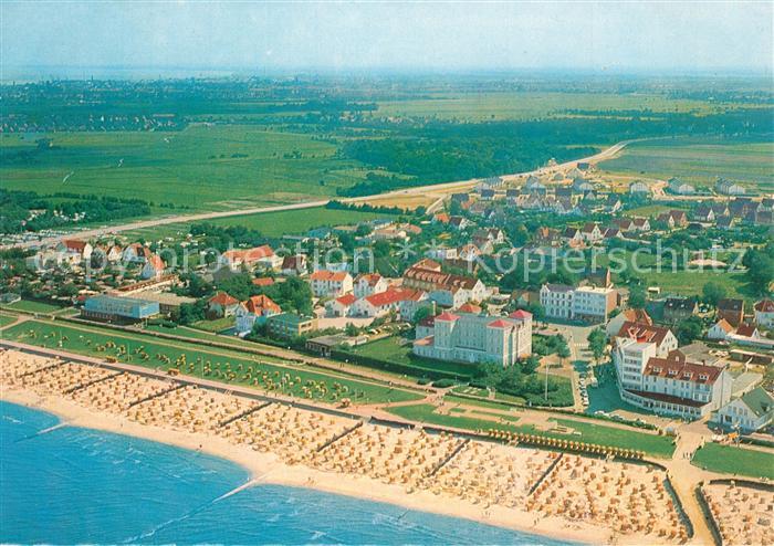 Cuxhaven Duhnen Nordseebad Fliegeraufnahme Strand