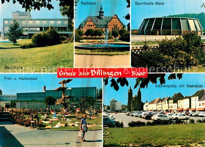 Dillingen Saar Stadthalle Rathaus Sporthalle West Odilienplatz Saardom