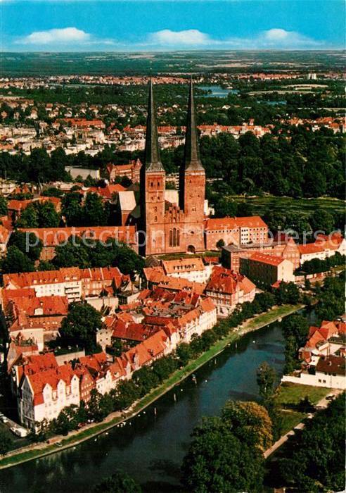 Luebeck Dom Fliegeraufnahme