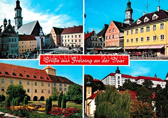 Freising Oberbayern Marktplatz Park Schloss