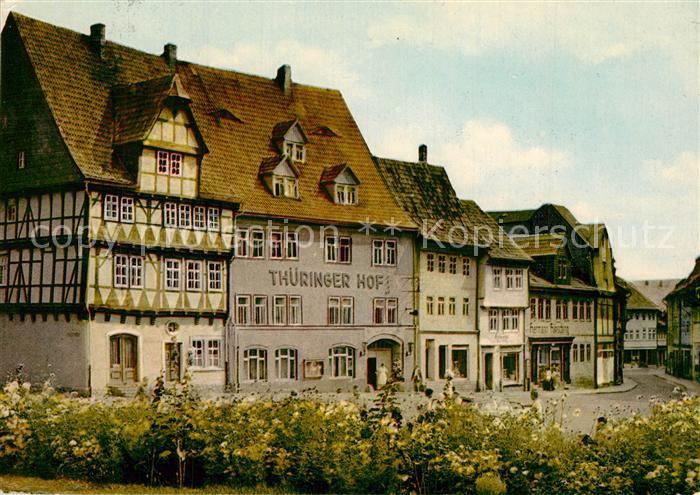 Frankenhausen Bad Thueringer Hof Altes Fachwerkhaus