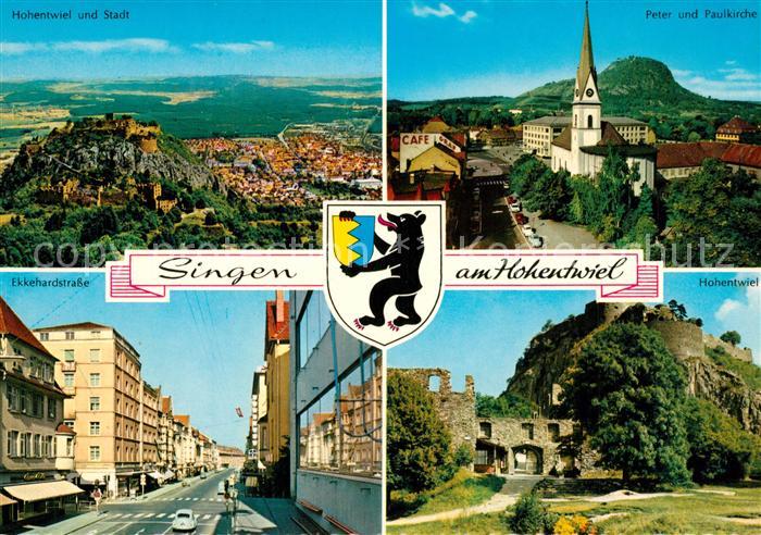 Singen Hohentwiel Fliegeraufnahme Peter Paul Kirche Ekkehardstrasse