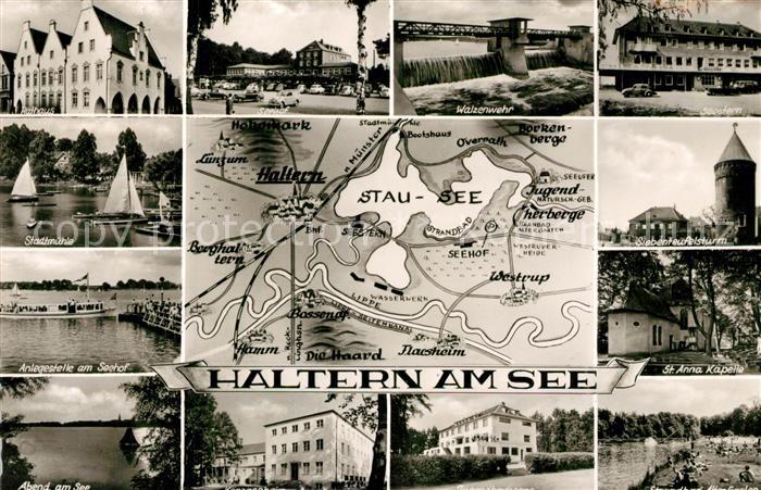 Haltern See Rathaus Seehof Stadtmuehle Siebenteufelsturm Jugendherberge Strandba